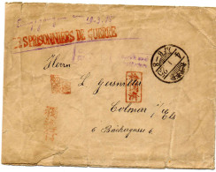 JAPON.1915. PRISONNIER DE GUERRE ALLEMAND/CAMP DE KUMAMOTO (JAPON). CENSURE POUR ALSACE OCCUP. - Lettres & Documents