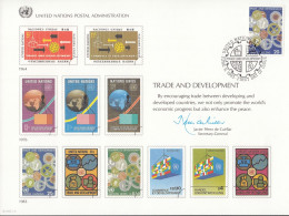 UNO NEW YORK  Erinnerungskarte 24, NY-FDC, Handel Und Entwicklung, 1983 - Cartas & Documentos