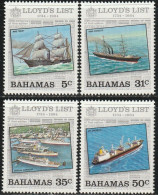 THEMATIC TRANSPORT:  250th ANNIV. OF FIRST EDITION OF LLOYD'S LIST (NEWSPAPER)    -  BAHAMAS - Other (Sea)