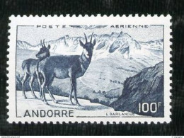 ANDORRE - PA 1 - 100F Paysage - Neuf N* - Très Beau - Airmail