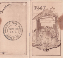 Calendarietto - Buon Anno - Parrocchia S.pietro - Siracusa - Anno 1947 - Petit Format : 1941-60