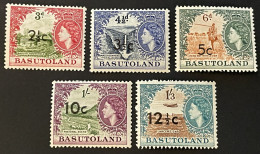 BASUTOLAND - MH* - 1961 - # 61/71   5 Stamps - 1933-1964 Colonie Britannique