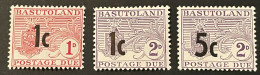 BASUTOLAND - MH* - 1961 - # P5, 6, 8 - 1933-1964 Crown Colony