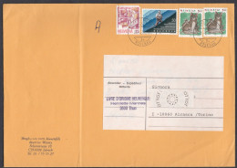 SUISSE - 1991 - Busta Viaggiata Affrancata Con Yvert 1340 E Coppia Di 1342 . - Lettres & Documents