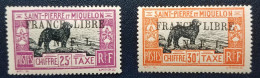 #65 Saint-Pierre Et Miquelon - RARE - Taxes - ​​​​​​​Photos Contractuelles - TT52-TT53 Voir Descriptions - Unused Stamps