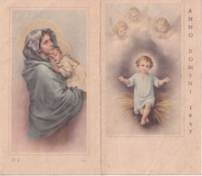 Calendarietto - Gesù Bambino - Anno Domini - Anno 1947 - Petit Format : 1941-60