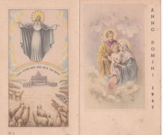Calendarietto - Giuseppe - Maria - Gesù Bambino - Anno Domini - Anno 1947 - Formato Piccolo : 1941-60