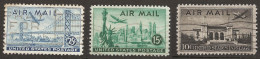 Etats-Unis D'Amérique USA 1947 N° PA 36 / 8 O Avion, New York, Douglas, Pont, San Francisco, Washington, Palais, Liberté - Usati