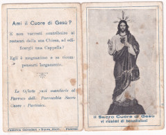 Calendarietto - Il Sacro Cuore Di Gesù - Anno 1948 - Tamaño Pequeño : 1941-60