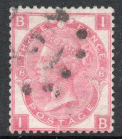 REINO UNIDO – GREAT BRITAIN Sello Usado De 3 P. REINA VICTORIA Plancha 8 Años 1867-69 – Valorizado En Catálogo U$S 62.50 - Used Stamps