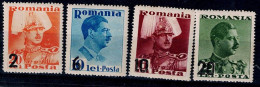 ROMANIA 1937 16TH BIRTHDAY OF THE SUCCESSOR AND GROSS VOIVOD OF ALBA JULIA MICHAEL AND HER PROMOTION TO LIEUTENANT IN TH - Neufs