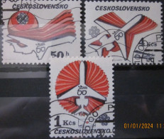 CZECHOSLOVAKIA 1983 ~ S.G. 2692 - 2694, ~ WORLD COMMUNICATIONS YEAR. ~ VFU #03204 - Usados