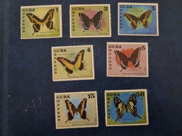 CUBA  NEUF  1972   MARIPOSAS  CUBANAS   //  PARFAIT  ETAT  //  1er  CHOIX  // Sans Gomme - Neufs