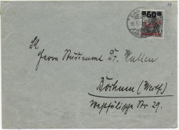 Brief Aus Danzig, 1921 Nach Bochum - Lettres & Documents