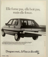 Publicité Papier  VOITURE CITROËN VISA Octobre 1984 AMSJU - Publicités