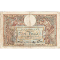 France, 100 Francs, Luc Olivier Merson, 1938, D.58797, B, Fayette:25.12, KM:86b - 100 F 1908-1939 ''Luc Olivier Merson''