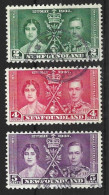 CANADA.." NEWFOUNDLAND."...KING GEORGE VI..(1936-52.)....OMNIBUS.....CORONATION SET OF 3.. , .....USED........ - Ungebraucht