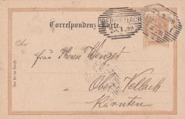 AUSTRIA 1899 - Postcard 2kr To Obervellach - Other & Unclassified