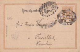 AUSTRIA 1898 - Postcard 2kr To Obervellach - Otros & Sin Clasificación