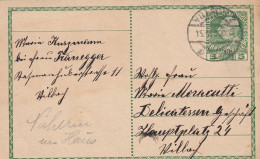 AUSTRIA 1909 - Postcard 5h To Wilhof (?) - Other & Unclassified