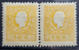 AUSTRIA 1858 - MNH - ANK 10Na. 1884 - Neudruck - Pair! - Proeven & Herdruk