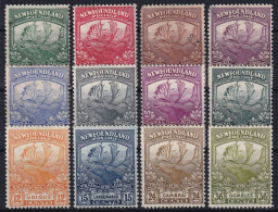 NEWFOUNDLAND 1919 - MLH/MNG - Sc# 115-126 - Complete Set! - 1908-1947