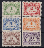 NEWFOUNDLAND 1939-49 - MNH - Sc# J1-J6 - Postage Due - 1908-1947