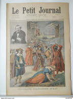 LE PETIT JOURNAL N° 608 - 13 JUILLET 1902 - CENTENAIRE D'ALEXANDRE DUMAS - SAUVETEUR - Le Petit Journal