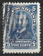 CANADA.." NEWFOUNDLAND.."...QUEEN VICTORIA..( 1837-01..)...." 1897.."....5c.......SG90........USED... - 1865-1902