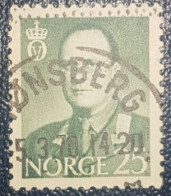 Norway 25 King Olav Postmark Stamp - Oblitérés