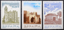 España Spain 2001  Arquitectura  Mi 3630/32  Yt 3364/66 Edi 3797/99   Nuevo New MNH ** - Otros & Sin Clasificación