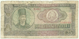 ROMANIA - 25 Lei - 1966 - Pick 95 - Série E. 0072 - Roumanie