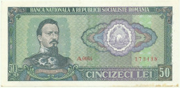 ROMANIA - 50 Lei - 1966 - Pick 96 - AUnc. - Série A. 0044 - Rumania