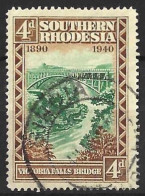 SOUTHERN RHODESIA...KING GEORGE VI..(1936-52.)...." 1940.."...K6..JUBILEE  ,....4d.....SG58......GOOD CDS.....VFU....... - Rhodésie Du Sud (...-1964)