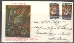 New Zealand. FDC Sc.405. Adoration Of The Shepherds (detail), By Nicolas Poussin FDC Cancellation On Cachet FDC Envelope - FDC