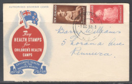 New Zealand. FDC Sc. B40-B41.   Health Stamps 1952  FDC Cancellation On Cachet FDC Envelope - FDC