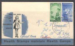 New Zealand. FDC Sc. B54-B55.   Health Stamps 1958.   FDC Cancellation On Cachet FDC Envelope - FDC