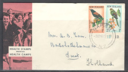 New Zealand. FDC Sc. B63-B64.   Health Stamps 1962. Birds   FDC Cancellation On Cachet FDC Envelope - FDC