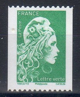 FR 2024 - Roulette MARIANNE L' ENGAGEE Verte N ° 5255  Au Verso N° Gros Chiffre Noir 109 à Droite - NEUVE - Coil Stamps