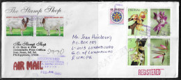 Philippines. Stamps Sc. 2747, 2812, 2814 On Air Mail Registered Letter, Sent From San Juan At 12.02.2003 To Luxemburg - Filipinas
