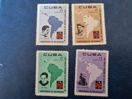 CUBA  NEUF  1967  SOLIDARIDAD  CON  LOS  PUEBLOS DE  A.  LATINA  // PARFAIT  ETAT // 1er  CHOIX // - Unused Stamps