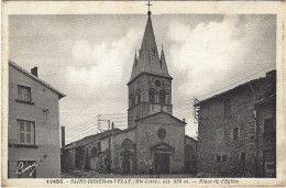 Saint-Didier-en-Velay Place De L'Eglise Animée - Saint Didier En Velay
