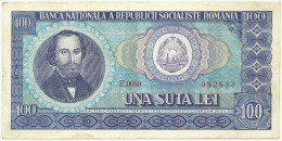 ROMANIA - 100 Lei - 1966 - Pick 97 - Série E. 0089 - Romania