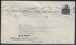 South Africa. Commercial Letter With Stamp Sc. 83, Sent From Brakpan At 29.05.1942 To Johannesburg. - Lettres & Documents