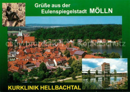 73321743 Moelln Lauenburg Panorama Eulenspiegelfigur Kurklinik Hellbachtal Moell - Moelln