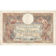 France, 100 Francs, Luc Olivier Merson, 1938, Q.61756, TB+, Fayette:25.33 - 100 F 1908-1939 ''Luc Olivier Merson''