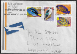 South Africa. Stamps Sc. 1173, 1175, 1183, 1194 On Air Mail Letter, Sent From South Africa At 17.03.2005 To Luxembourg. - Cartas & Documentos