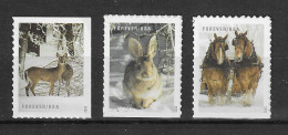 USA 2020 MiNr. 5769 - 5778  Animals Horses Rabbits 3v MNH** 4,00 € - Rabbits