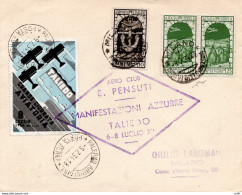 1934 Taliedo Manifestazione Azzurra Del 8.7.34 - Storia Postale (Posta Aerea)