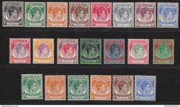 1937-41 STRAITS SETTLEMENTS - Stanley Gibbons N. 278/298 - Effige Di Giorgio VI - Andere & Zonder Classificatie